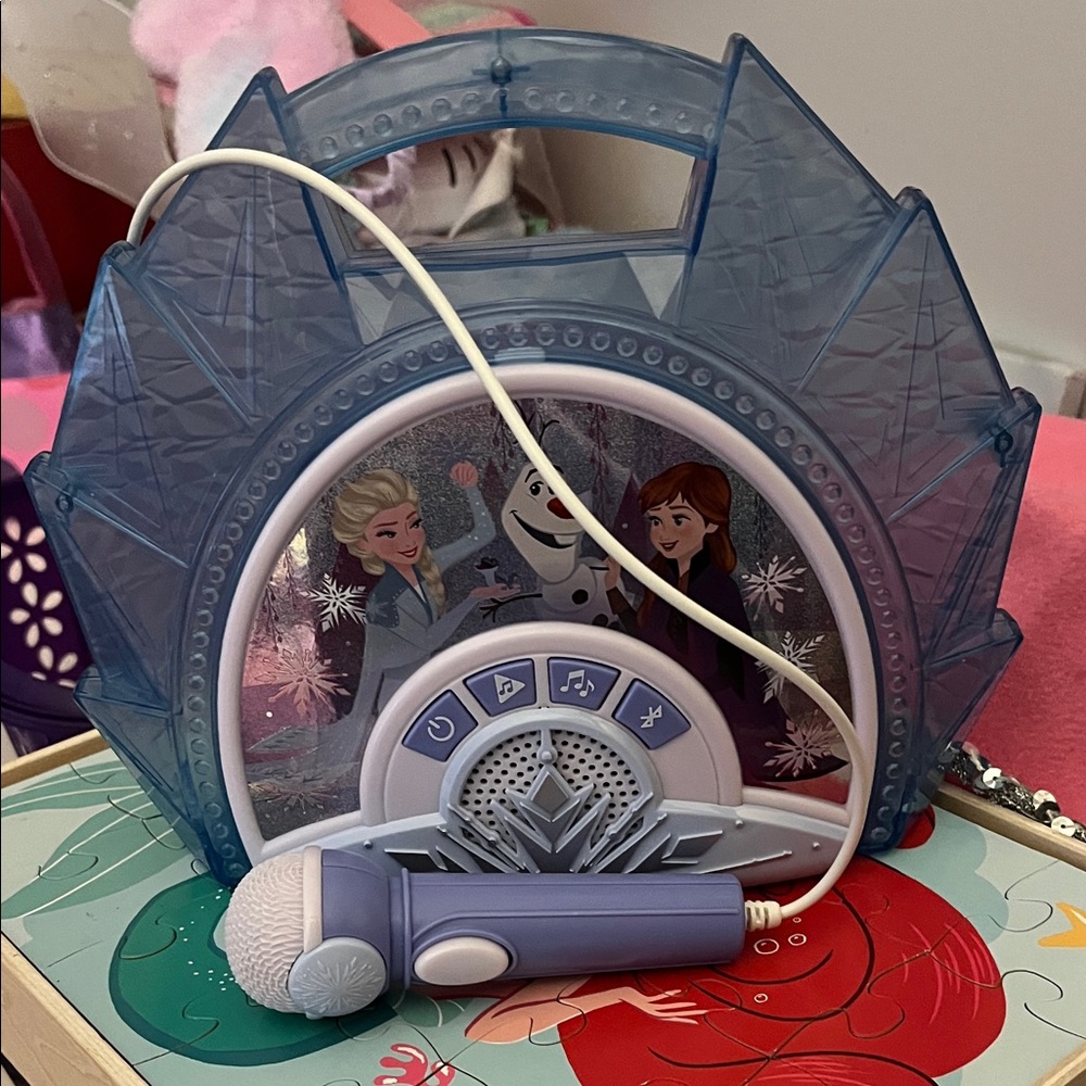 Disney Frozen Blue and Purple Karaoke Machine